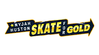 Nyjah Huston Skate for Gold logo